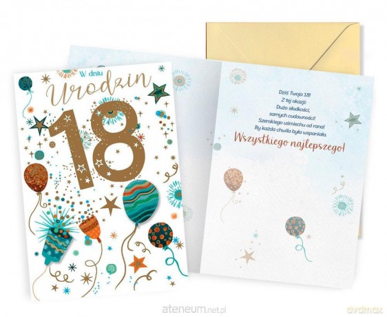 Karnet Urodziny 18
