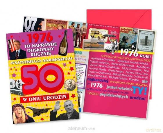 Karnet Urodziny 50
