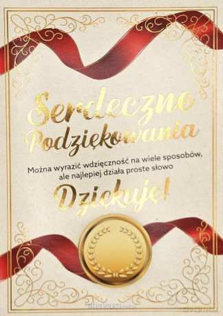 Karnet 3K Podziękowania