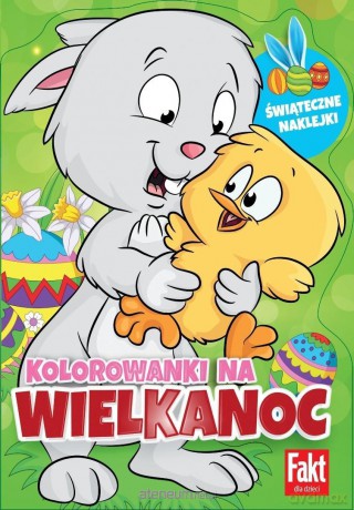 Kolorowanki na Wielkanoc.okatowe naklejki.. [KSIĄŻKA]