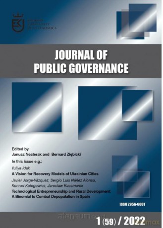 Journal of Public Governance 1/2022 - red. Stanisław Mazur [KSIĄŻKA]