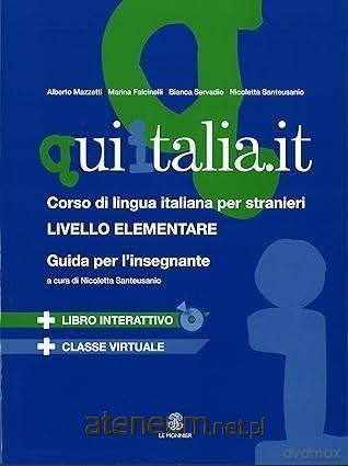 Qui Italia it przewodnik metodyczny [KSIĄŻKA]