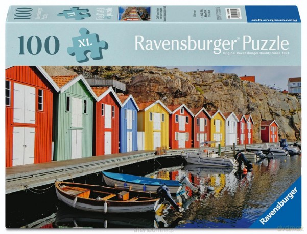 RAVENSBURGER 100 el. Colorful Houses [PUZZLE]