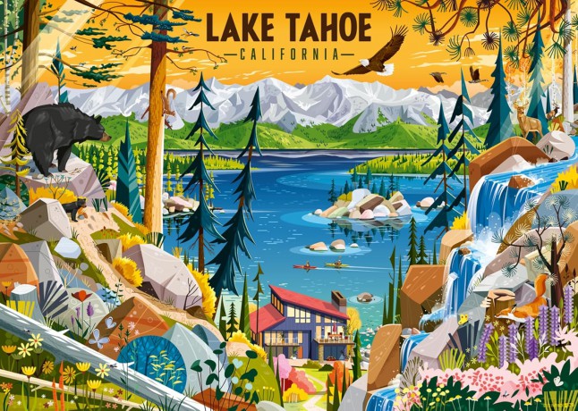 RAVENSBURGER 1000 el. Sacred Lake Tahoe [PUZZLE]