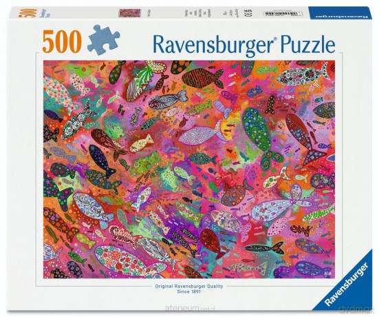 RAVENSBURGER 500 el. Fish in Fuchsia [PUZZLE]