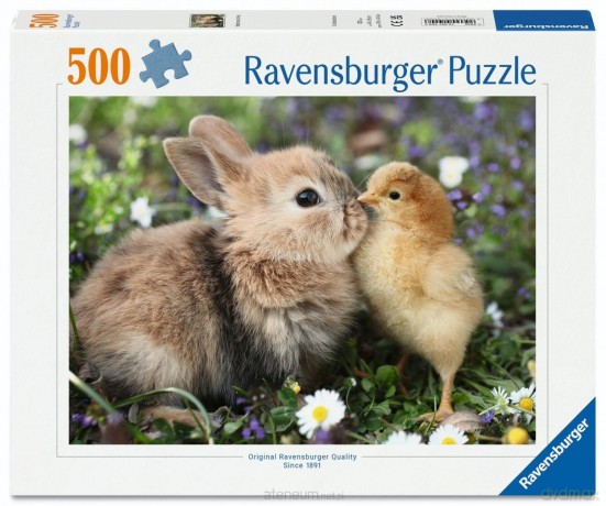 RAVENSBURGER 500 el. Rabbit and chick [PUZZLE]