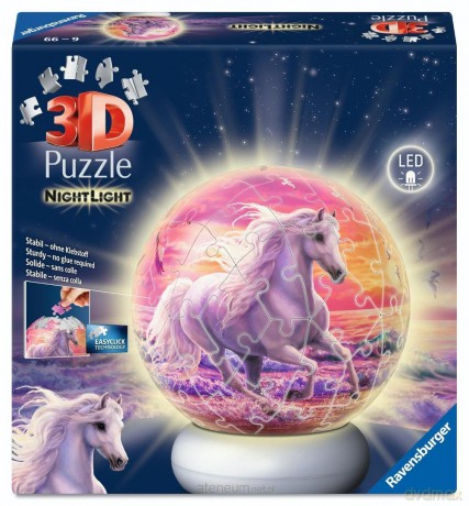 RAVENSBURGER Puzzle 3D NightLight Horses on the Beach [PUZZLE]