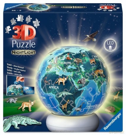 RAVENSBURGER Puzzle 3D NightLight The Earth by Night [PUZZLE]