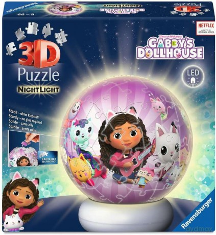 RAVENSBURGER Puzzle 3D NightLight Gabby's Dollhouse [PUZZLE]