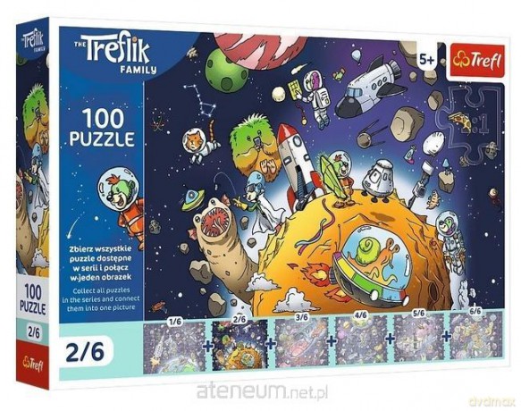 TREFL 100 el. Trefliki w kosmosie [PUZZLE]