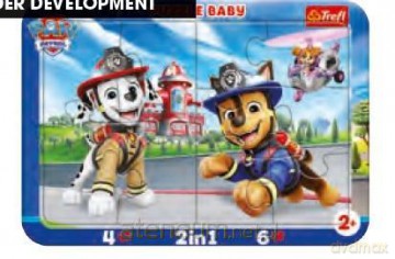 TREFL 4/6 el. Baby - Wesoły Psi Patrol TREFL [PUZZLE]