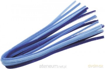 Drucik oplatany 50cm mix niebieski 10szt