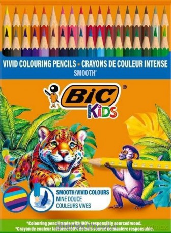 Kredki drewniane Kids Smooth ECO 48szt