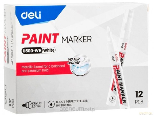 Marker olejowy 2mm biały 1szt