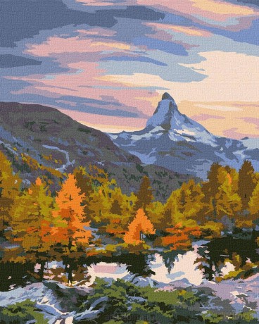 Malowanie po numerach -Jasny las 40x50cm