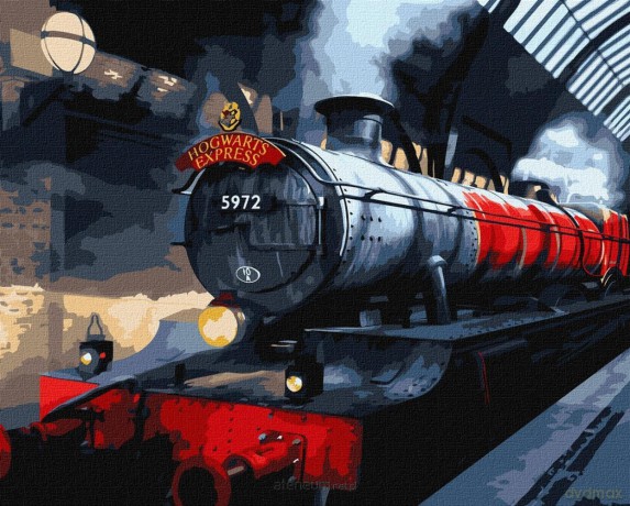 Malowanie po numerach -Ekspres do Hogwartu metal