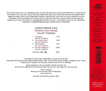 Philip Thomas [piano]: Fox: Works for Piano [CD]