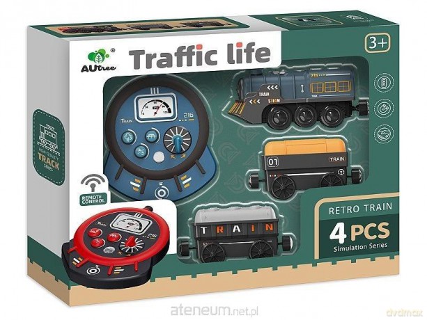 Kolejka elektryczna ze światłem i dźwiękiem