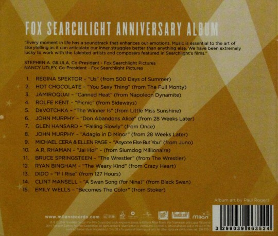 Fox Searchlight 20th Anniversary Album [CD]