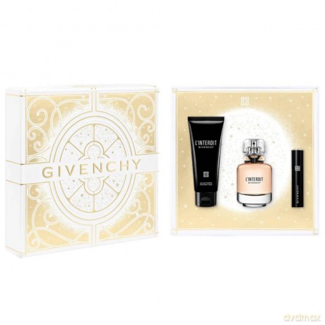 Givenchy Set (L~Interdit Woda perfumowana /S 50ml + Body Lotion 75ml + Mascara 24h Volume Lenght&Care 01 Black 4g)
