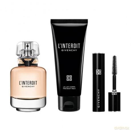Givenchy Set (L~Interdit Woda perfumowana /S 50ml + Body Lotion 75ml + Mascara 24h Volume Lenght&Care 01 Black 4g)
