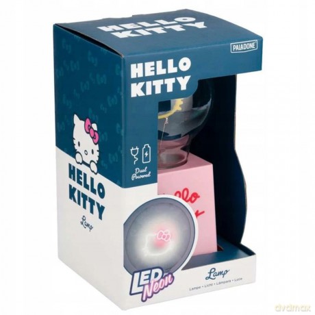 Hello Kitty lampka - żarówka neonowa (wysokość: 20 cm) / Hello Kitty LED Neon Bulb Lamp Battery Powered (high: 20 cm)