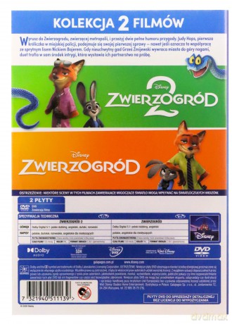 Zwierzogród 1-2 Pakiet [2DVD]