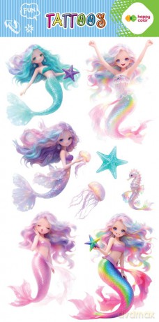 Tatuaże zmywalne MAGICAL SIRENS 100x200mm Happy Color