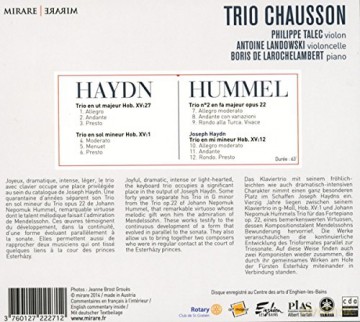 Trio Chausson: Haydn, Hummel: Piano Trios [CD]