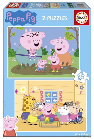 EDUCA 2x48 el. Świnka Peppa 113787 [PUZZLE]