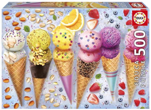 EDUCA 500 el. Lody w wafelku 113798 [PUZZLE]