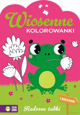 Radosne żabki. Wiosenne kolorowanki [KSIĄŻKA]