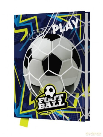 Pamiętnik z kłódką Play Football 80k.14x18cm