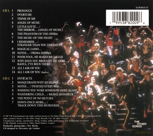 Andrew Lloyd Webber: Phantom Of The Opera (Original Cast Recording) (digipack) [2CD]