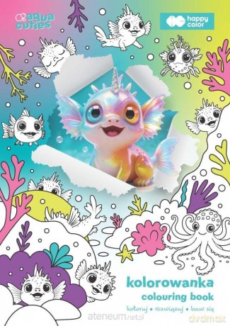 Kolorowanka Aqua Cuties A4 HAPPY COLOR [KSIĄŻKA]