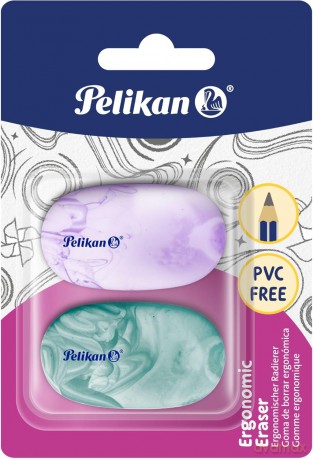 Gumka do ścierania Ergonomic 2szt PELIKAN