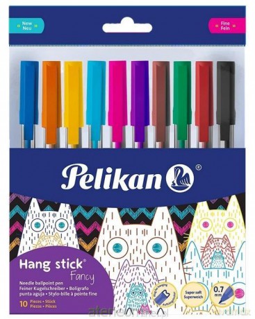Długopis Hang Stick 0,7mm 10kol. PELIKAN