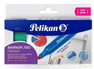Marker Flipchart 720 4kol. PELIKAN