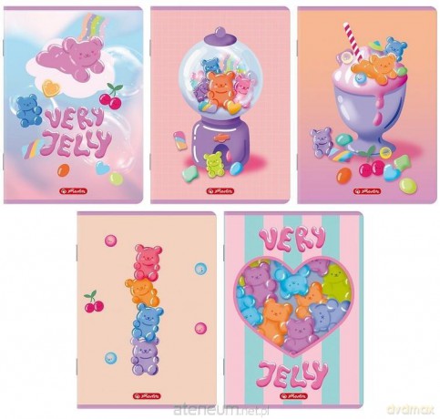 Zeszyt A5/16K kratka Jelly (20szt) HERLITZ