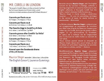 Maurice Steger: Mr Corelli in London (2015 Catalogue CD) [CD]