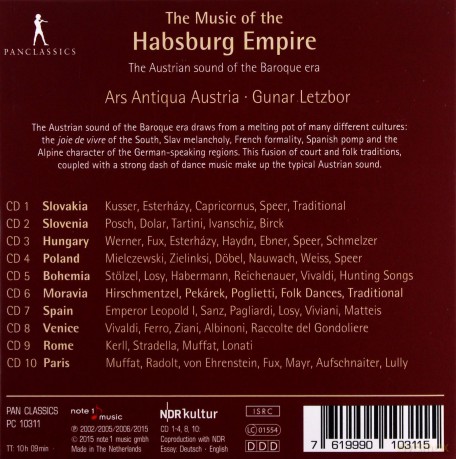 Ars Antiqua Austria: Music of the Hapsburg Empire (Works by Esterházy, Fux, Vivaldi et. al.) [10CD]
