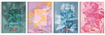 Kołozeszyt A5/80K kratka Blossom (5szt) HERLITZ