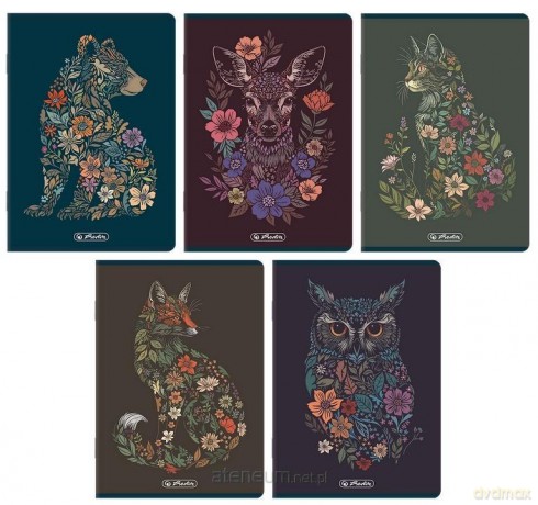 Zeszyt A5/60K kratka Florimals (10szt) HERLITZ