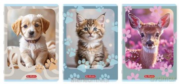 Zeszyt A4/32K kratka Animals (10szt) HERLITZ