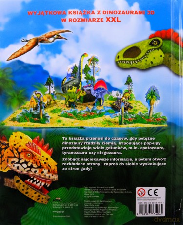 Fascynujące dinozaury. POP-UP XXL - Cathy Jones, David Hawcock, Rudolph Farkas [KSIĄŻKA]
