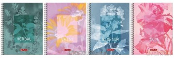 Kołozeszyt A4/80K kratka Blossom (5szt) HERLITZ