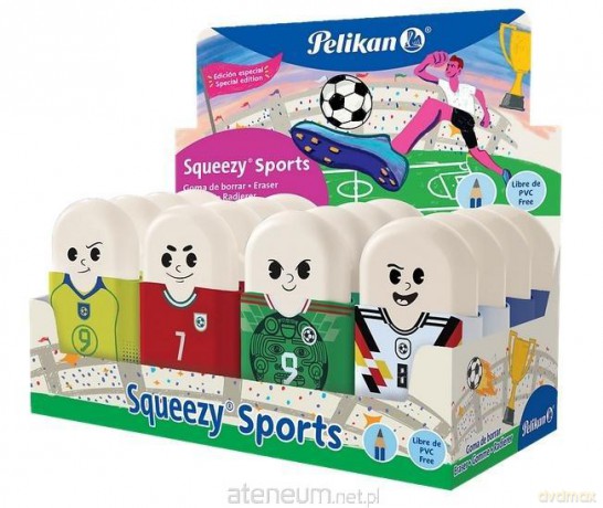Gumka do ścierania Squeezy Sports (16szt) PELIKAN