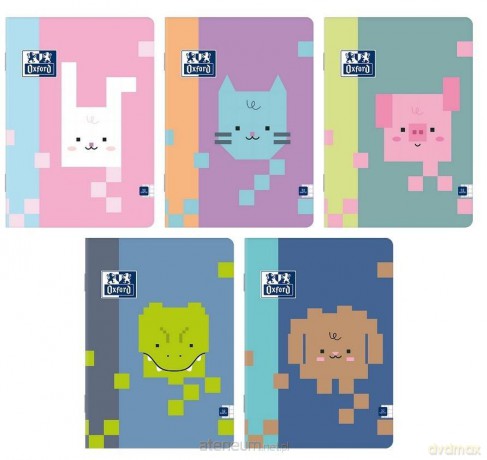 Zeszyt A5/32K kratka Zoo Blocks (10szt) OXFORD