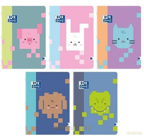 Zeszyt A5/32K linia Zoo Blocks (10szt) OXFORD