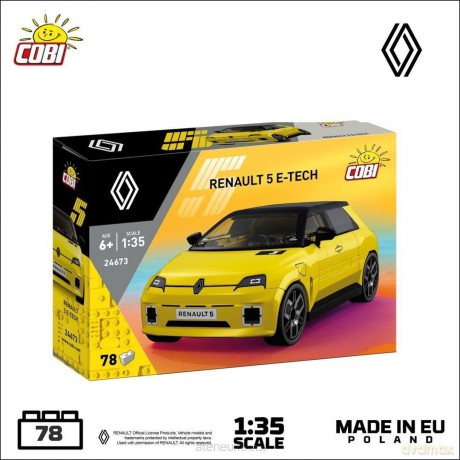 Renault 5 E-Tech Yellow [KLOCKI]